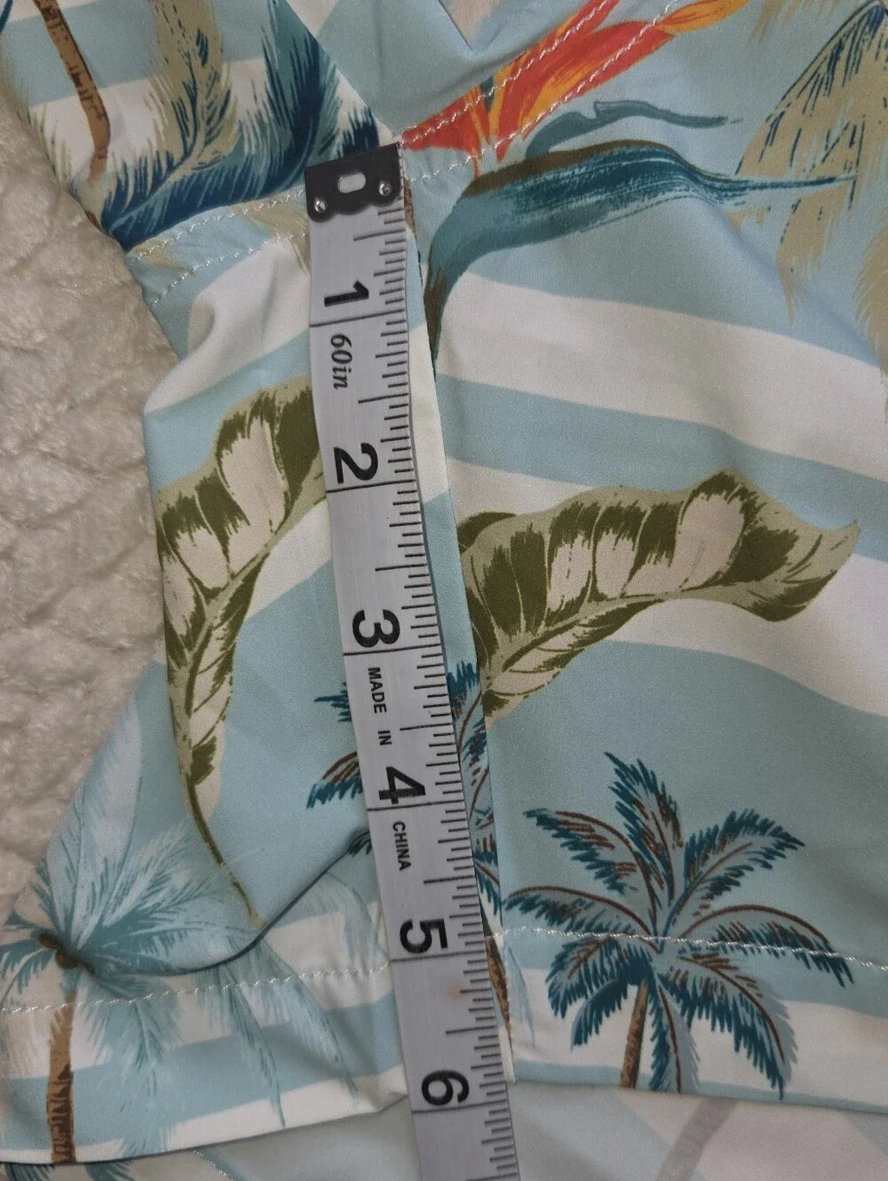 Tommy Bahama Naples Palmero Stripe Men's Swim Trunks in Spring Sky XL NWT